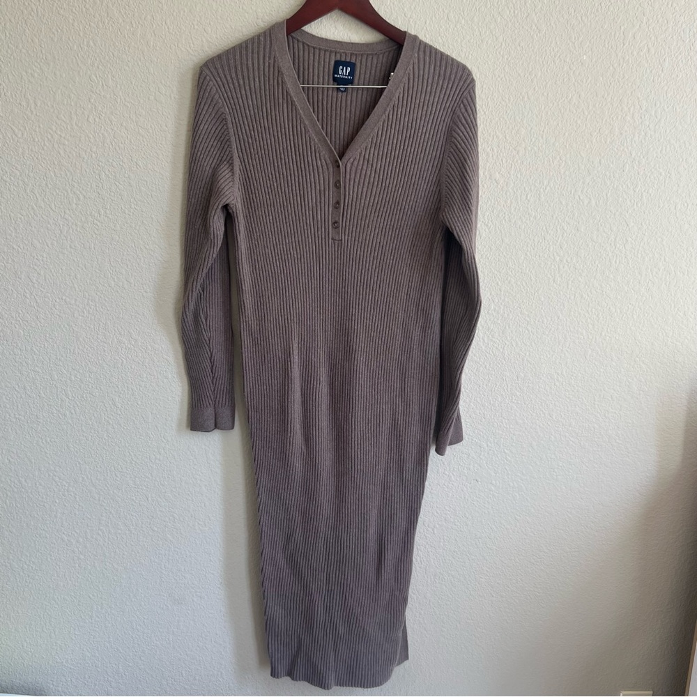 Brown Maternity Brown Dress